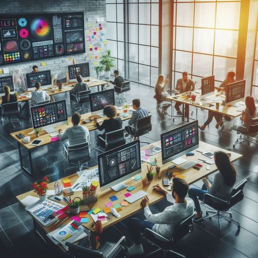 modern office workspace